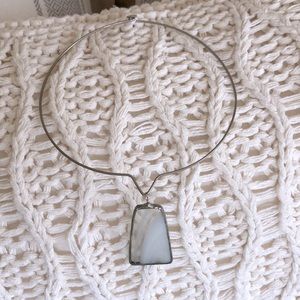 Artisan crafted stone necklace